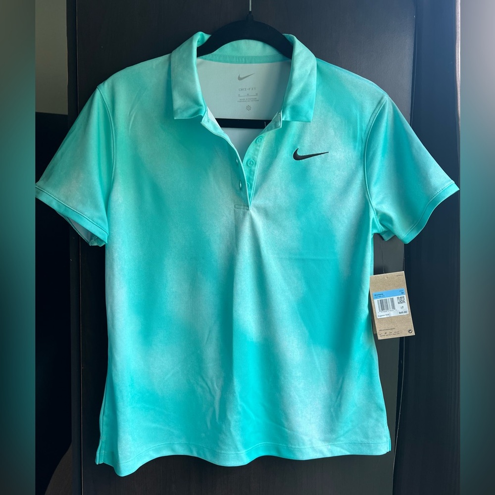 Nike Dri-FIT Polo Shirt in Aqua Blue - NWT - Size M